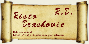 Risto Drašković vizit kartica